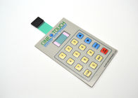 LCD Ekran Pencereli Düz / Kabartmalı Push Button Membran Switch Klavye
