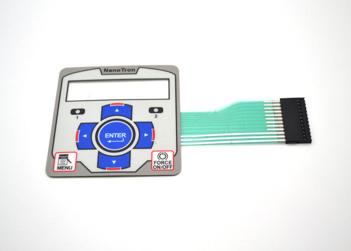 Kabartma Dokunsal Metal Dome Membrane Switch 4 Katmanlı Yüzey Yerleşimi