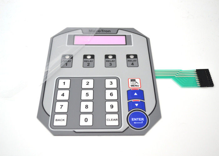 Dokunsal Düz Metal Dome Membrane Switch, Membran Tipi Klavye ROHS ISO