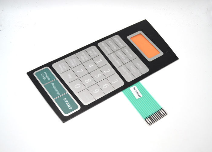 Renkli Şeffaf Ekran Pencereli PET / PVC Metal Dome Membrane Switch