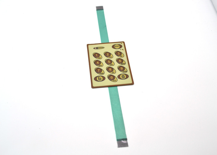 2 Devre / Kabartmalı Dokunsal Yüzey Düğmesi ile LED Metal Dome Membrane Switch