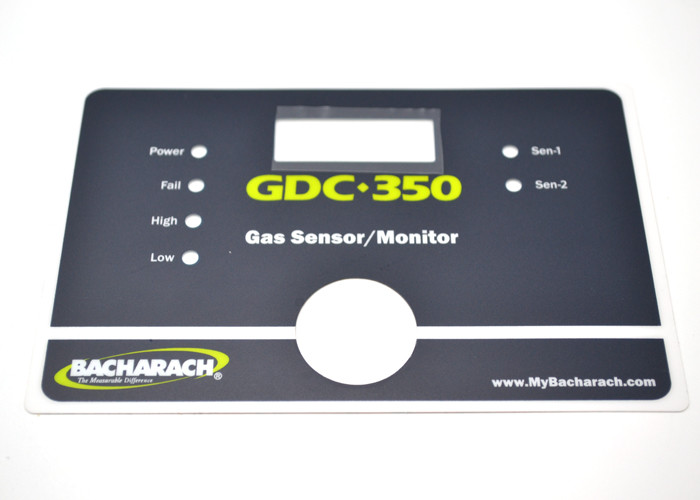 İyon Gaz Sensörü / Monitör için PET / PC / PVC Suya Dayanıklı Membran Switch Panel