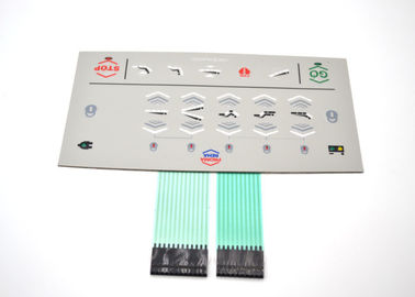 Tıbbi Aletler İçin Nem Geçirmez LED Membran Switch Kabartmalı Dokunsal Tuş Takımı